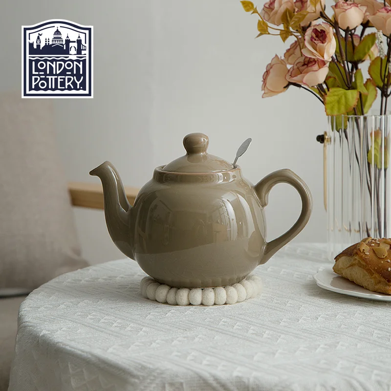 

Лондонская керамическая фермерская серия, 2 чашки, чайник для чая, молочного кофе, британский керамический чайник 600 мл для послеобеденного чая, чайные горшки