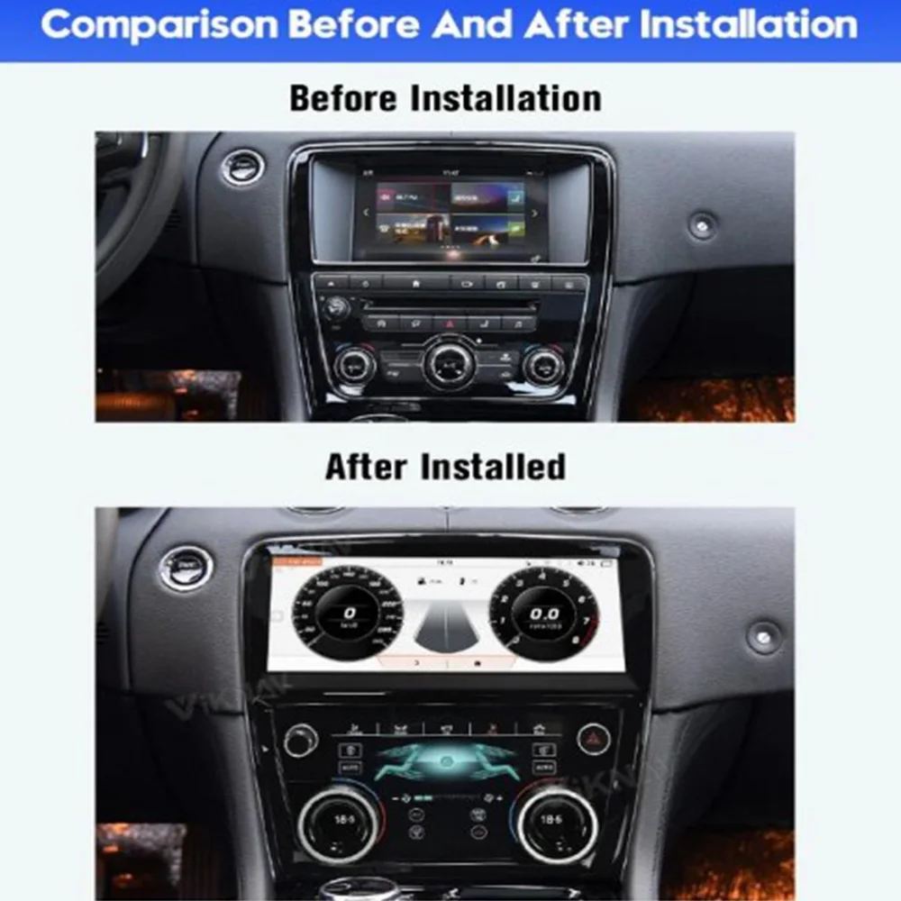 12-дюймовый сенсорный экран Android 12 автомобильное радио для Jaguar XJ XJL 2009-2018 Carplay