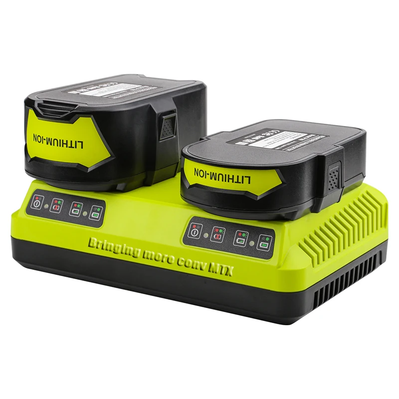 

Для Ryobi Li-Ion Ni-CD Ni-MH P108 P107 Ryobi one + двойное зарядное устройство P117 130 Вт 3A 12 В 14,4 в 18 в, новинка, высокое качество