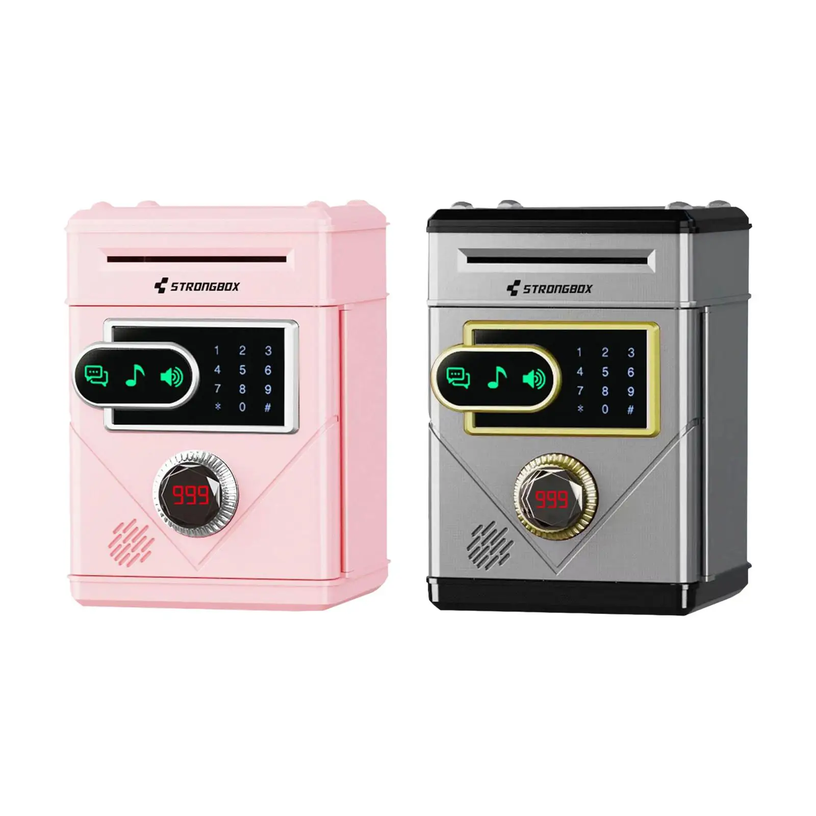 Kids Piggy Bank Auto Money Scroll Creative Electronic Toy Mini ATM Machine for Boys Girls Children Birthday Gifts