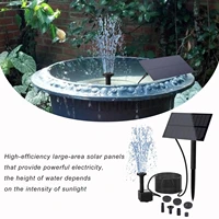 solar powered water fountain 1 5w 2 5w bird bath fountain pump kit with stake for garden yard patio pool pond decoration