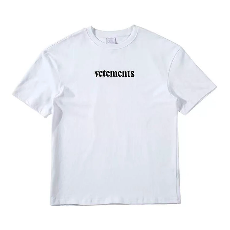 

Vetements T Shirt Men Women Casual Embroidered Logo Vetements High Quality VTM Short Sleeve Tshirts