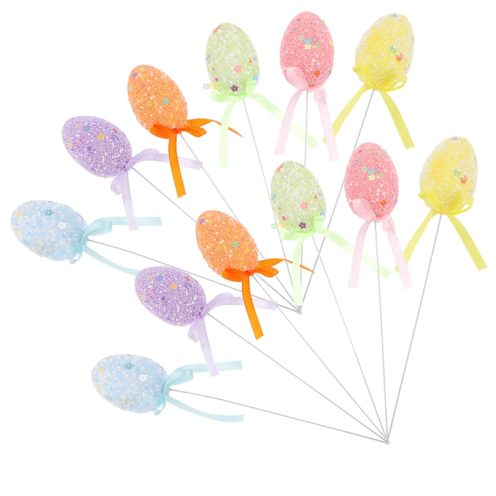 

12Pcs Easter Egg Decorative Vase Inserting Decor for Home Vase DIY Decor