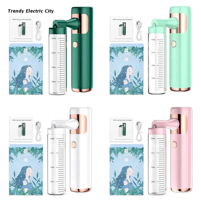 

R9CD Portable Nano Facial Mist Sprayer Handy Skin Care Machine Automatic Face Steamer