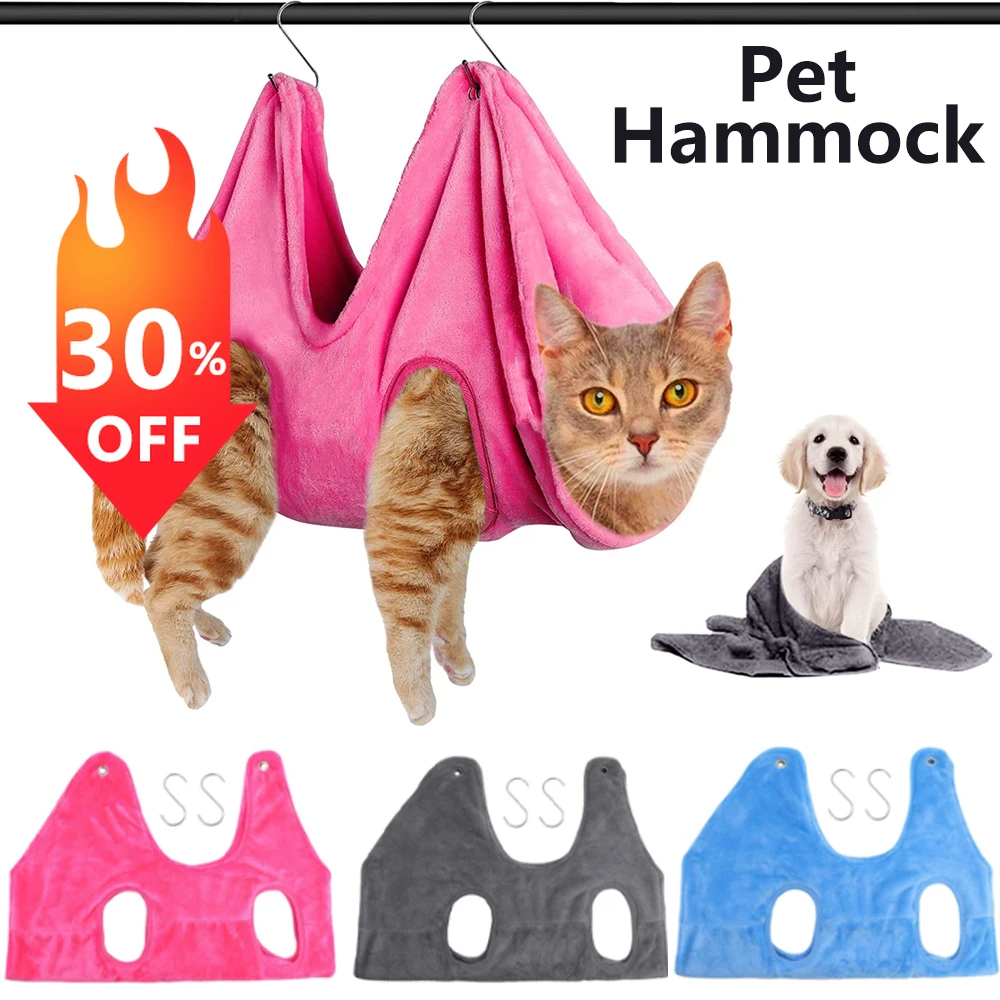 

Pet Cat Grooming Hammock Helper Cat Grooming Hammocks Restraint Bag Puppy Dog Cat Nail Clip Trimming Bathing Bag Dropshipping