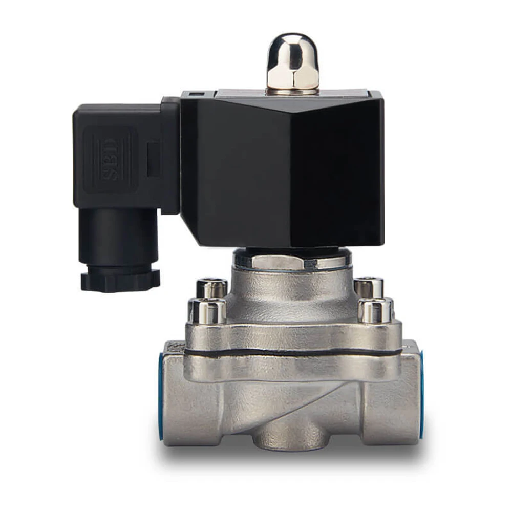 KP2S 1/8" 1/4" 3/8" 1/2" 3/4" 1" 1 2" Stainles Solenoid Valve DC12V DC24V AC220V 110V Normally closed |