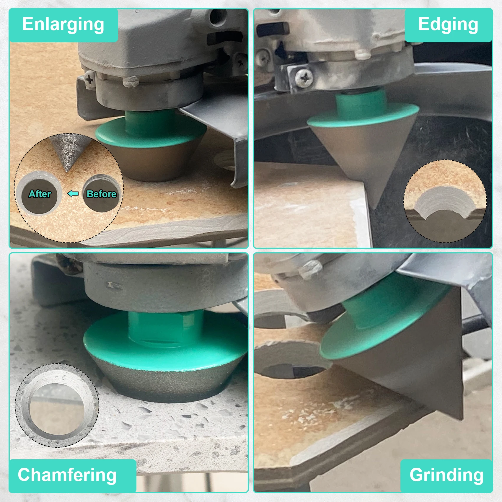 LEKOMESH 1 шт. диаметр 20/35/50/82 мм 5 8-11 резьба алмазные фаски для фрезерной плитки фарфор