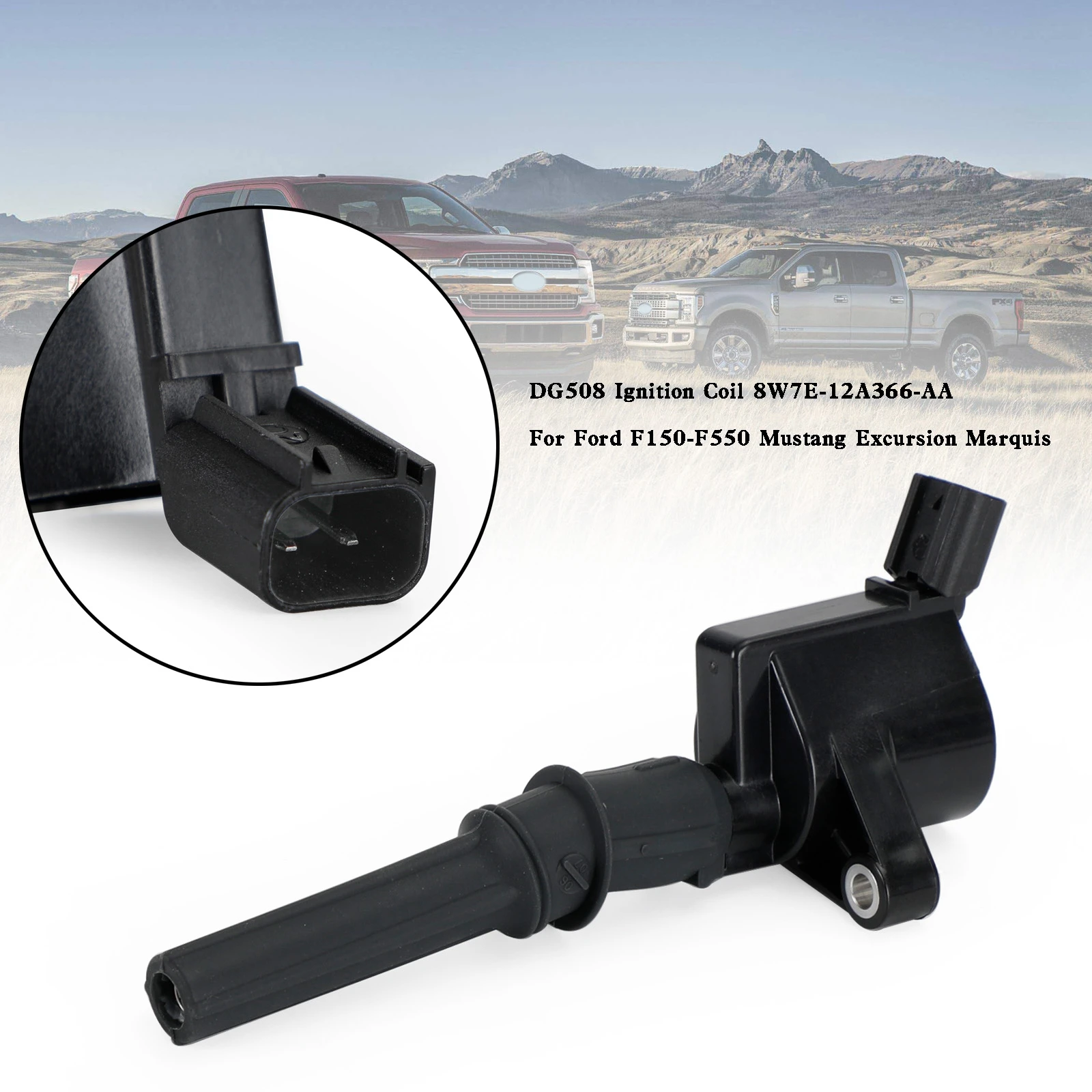 

Areyourshop DG508 Ignition Coil 8W7E-12A366-AA for Ford F150-F550 Mustang Excursion Marquis