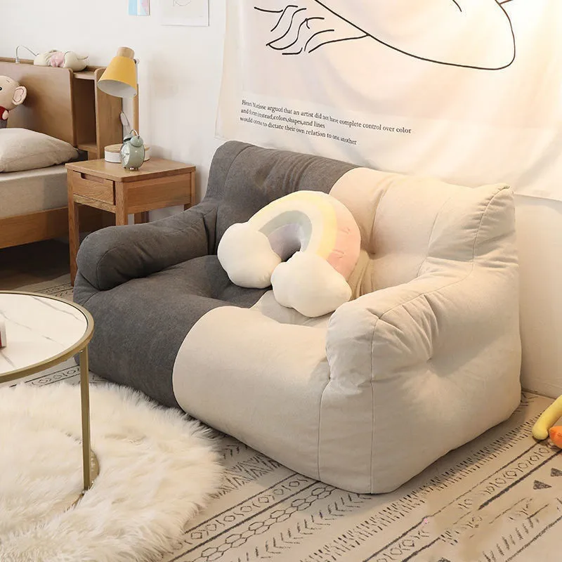 INS Giant Bean Bag Диван-стул из хлопка и льна диван-диван кресло-кровать Напольное