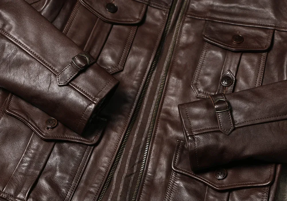 Кожаная куртка Blunt Razor Jason Stanson уличная кожаная с несколькими карманами мужская