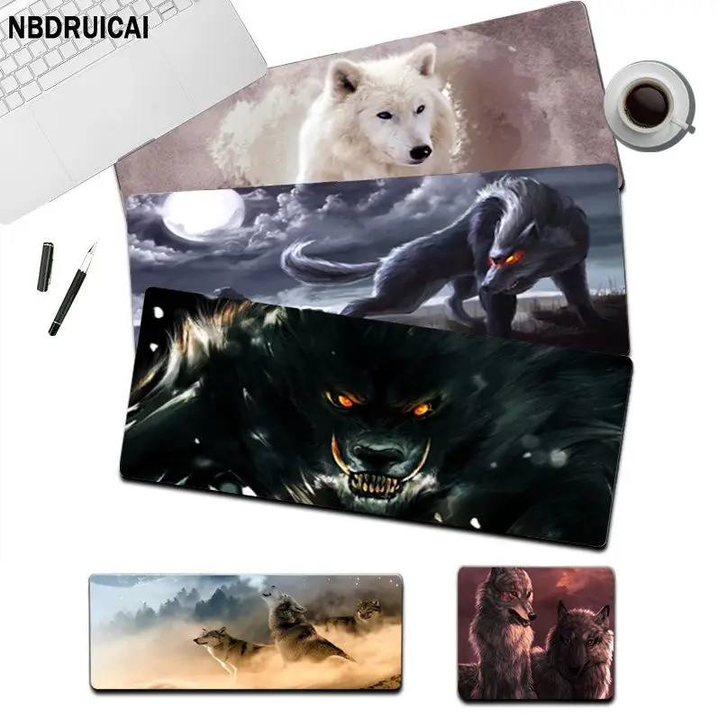

Wolf Cute Keyboards Mat Rubber Gaming Mousepad Desk Mat Size For Customized Mouse Pad For CS GO PUBG