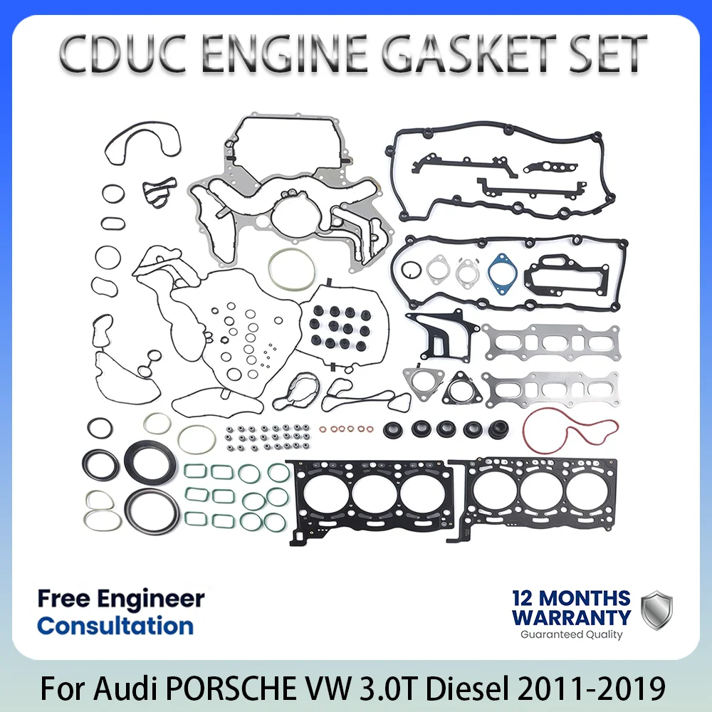 Фото Комплект прокладок двигателя для Audi A4 B8, A5, A6 C7, A7, A8, Q5, Q7, Porsche Cayenne, VW Touareg 3.0T 3.0L V6 Diesel 2011-2019 059103483T №1