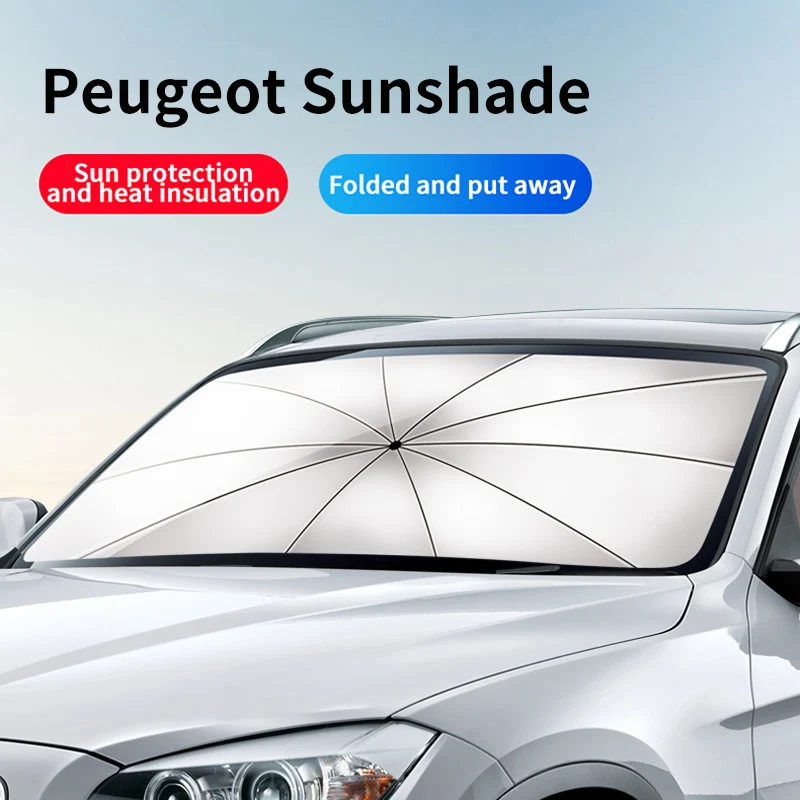 

Car Windscreen Sunshade Car Front Window Uv Shield Folding Sunshade For Peugeot 407 508 2008 5008 307 308 3008 206 207 208 107