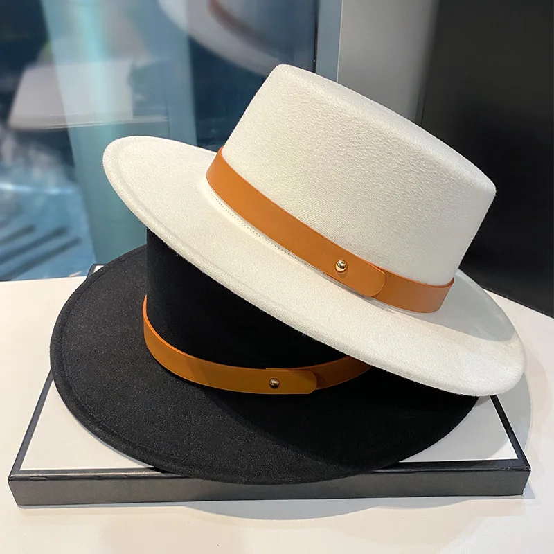 

Шляпа фетровая женская с широкими полями, фетровая шапка в французском стиле, цвет черный/серый/коричневый, стиль джаз