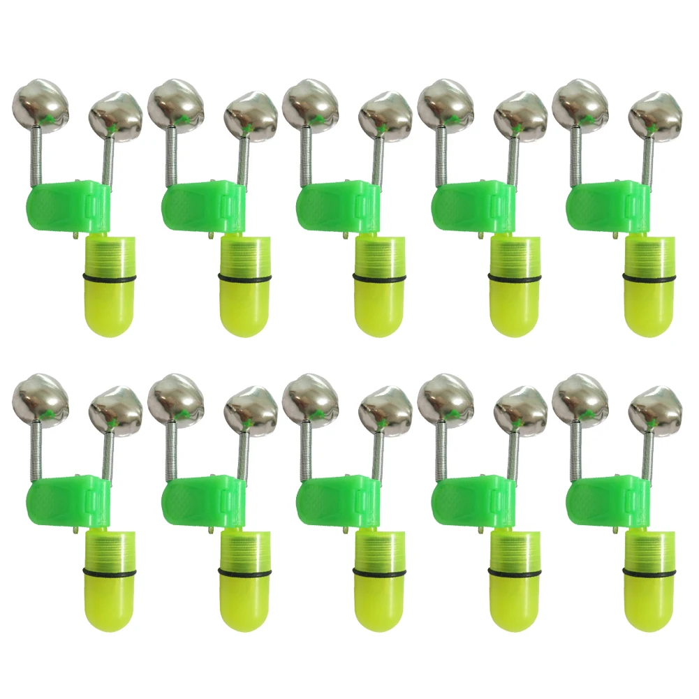 

10 шт. сигнализаторы поклевки для удочки Металлические Пластиковые уличные рыболовные снасти Ночная рыболовная удочка сигнализация поклев...