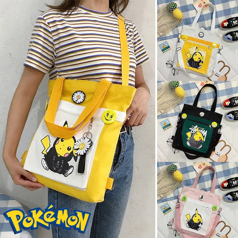 Сумка на плечо с покемоном Пикачу аниме мессенджер для путешествий продуктов