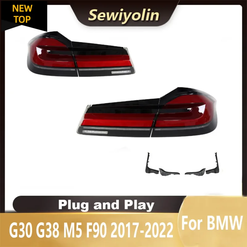 

Автомобильные аксессуары для BMW G38 G30 Светодиодные задние фонари 530 540 M5 F90 2017-2022 Задние фонари DRL Plug And Play Мигающий руль 2 шт./компл.