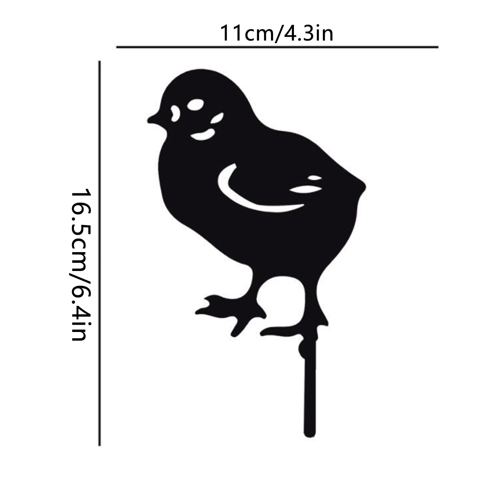 1 шт. украшения для курицы Полые Акриловые фигурки животных на Пасху дома улицы