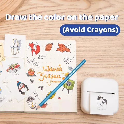 Белая термобумага для принтера Phomemo T02/M02