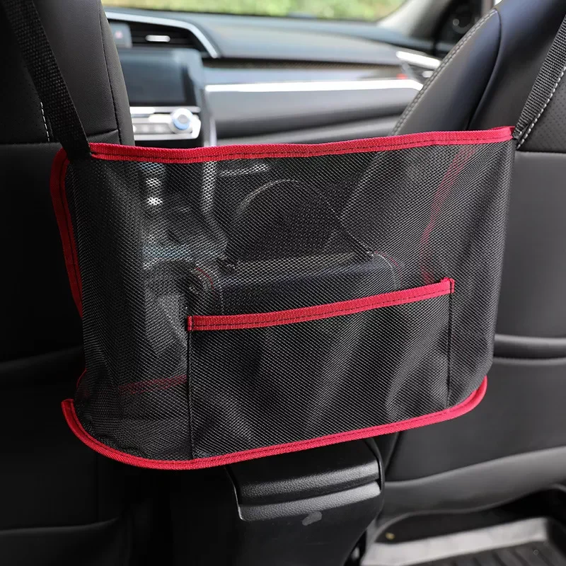 

Net Pocket Handbag Holder Car Purse Holder Between Seats Mesh Car Backseat Organizer Purse Phone Car Storage Netting Pouch