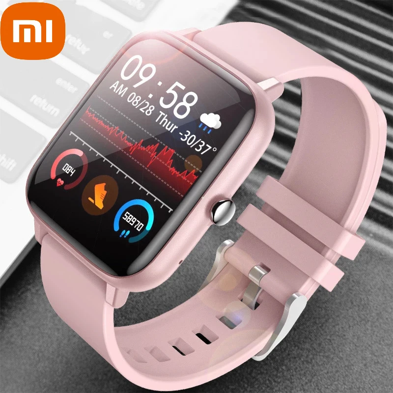 

xiaomi Ladies Smart Watch Full Screen Touch Bluetooth Call IP67 Waterproof Heart Rate Monitoring Sports Watch For Huawei