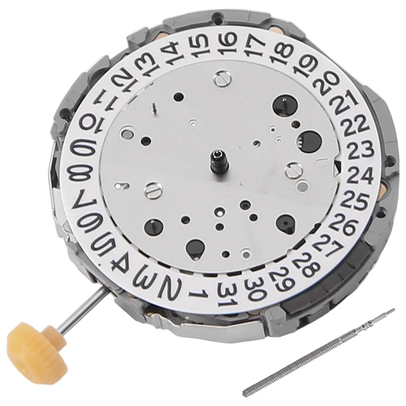 

Quartz Watch Movement 6 Hands Date At 3 For MIYOTA JS26 Movement Single Calendar With Battery