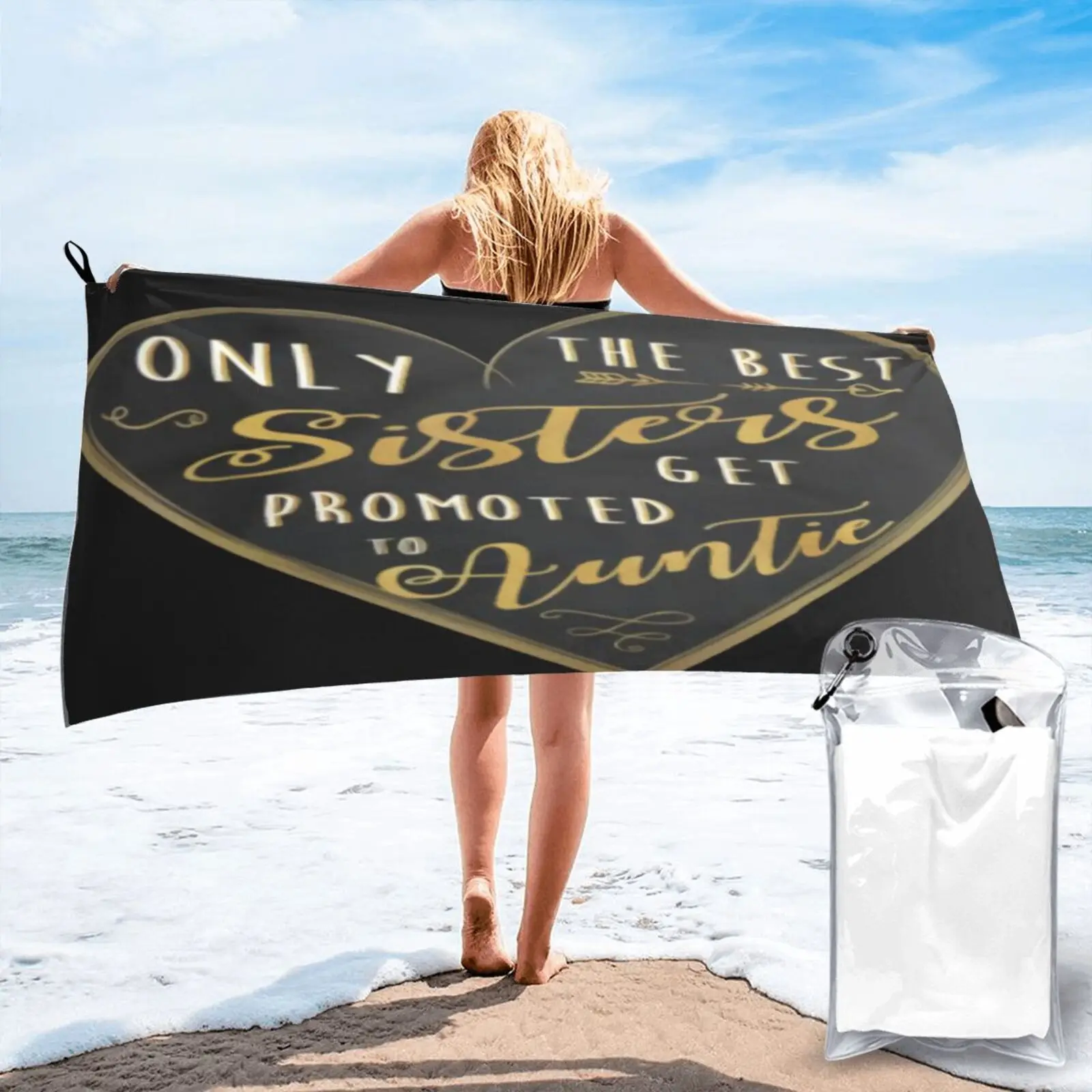 

Only The Best Sisters Get Promoted Beach Towel Towel Beach For Home Bath Towels Hand Towel Terry Towels Baby Towel Beach Cover