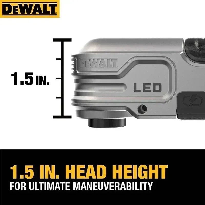Фото DEWALT DWALRAFT FLEXTORQ ®   Прямоугольная насадка с подсветкой — светодиод с зарядкой через USB, для аккумуляторных дрелей, ремонта Dark-Space №4
