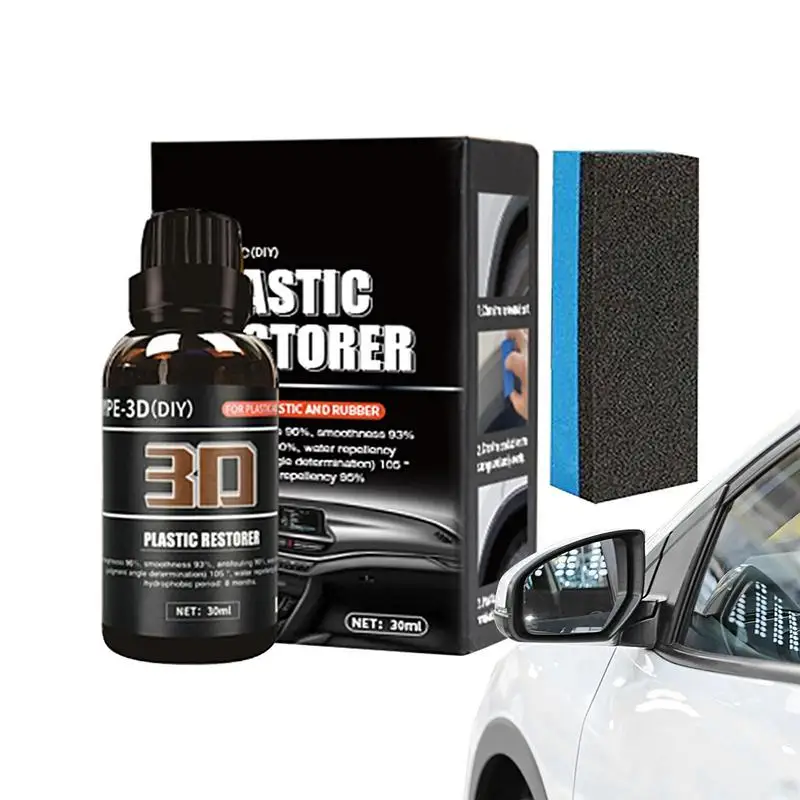 

Black Trim Restorer Automotive Car Restore Liquid UV Blocking Protective Finish For Car & Truck Polish Car Detailing Refreshing