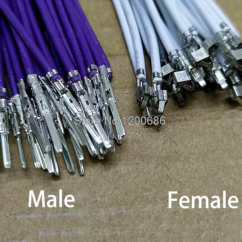 

20CM 30CM 20AWG Female Copper Crimp SM2.54 Connector customization 2.54mm terminal wire harness