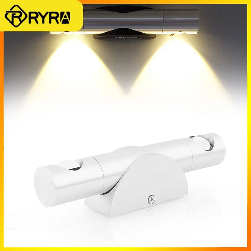 

LED Wall Lamp 360 Degree Rotation Wall Lighting 6W LED Double Head Lamp Living Background Bedroom Bedside Lights Aisle Stairs