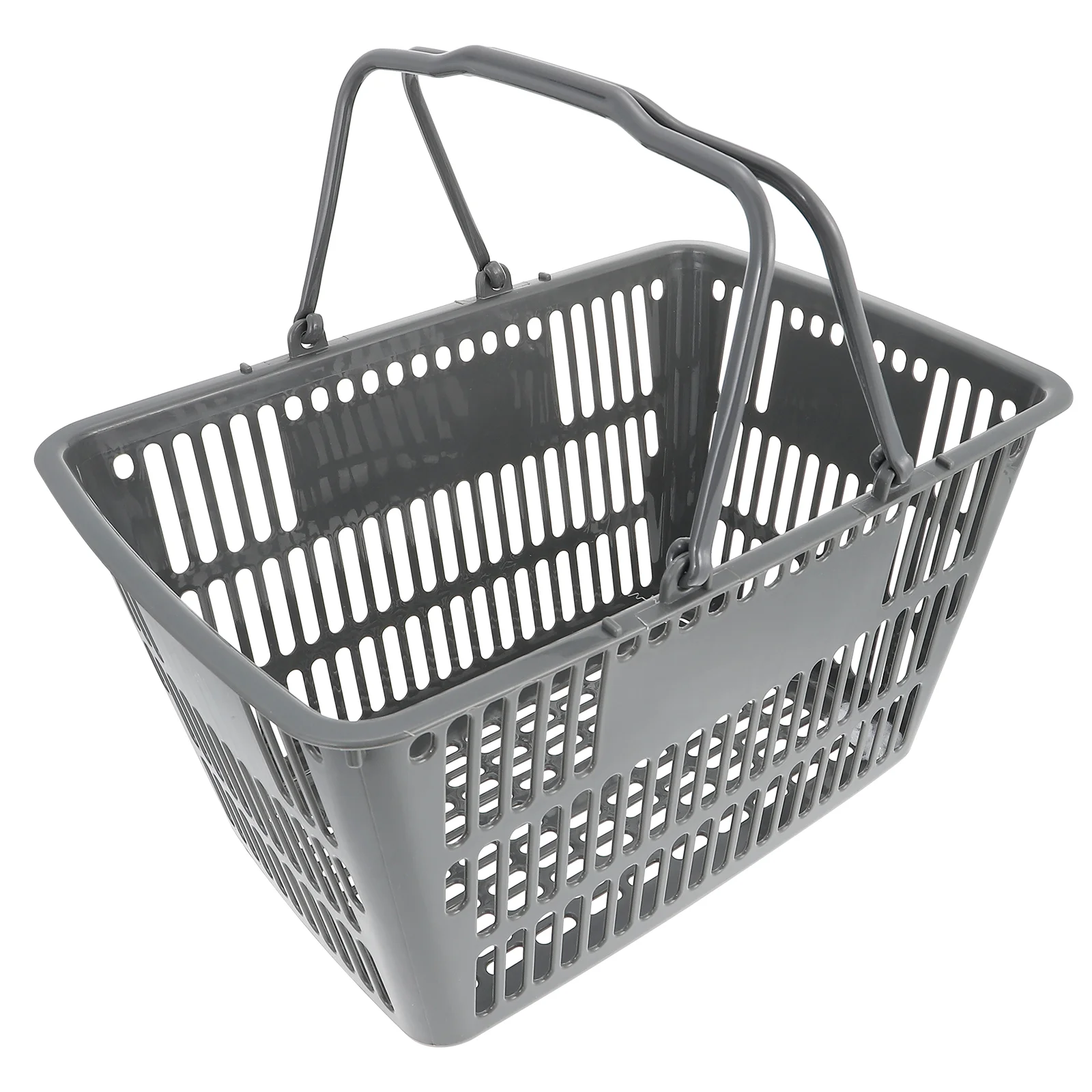 

Basket Storage Shopping Baskets Plastichandle Organizerbathroom Handles Kitchen Portable Seasoning Toiletries Grocery Cart Store