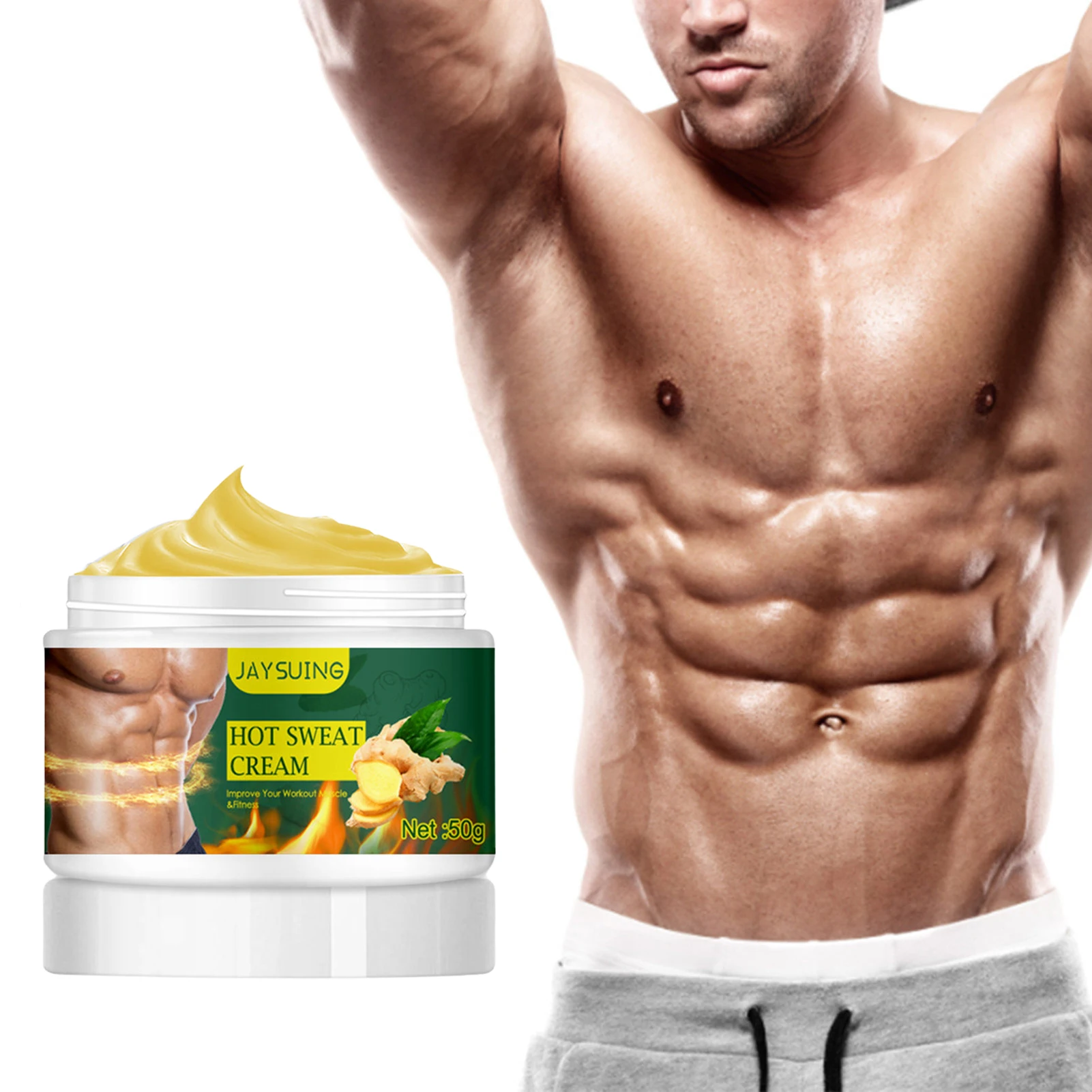 

Hot Sweat Cream Tightening Ginger Cream Slimming Cream For Tummy Anti Cellulite Cream For Body Fat Remove For Men And Women