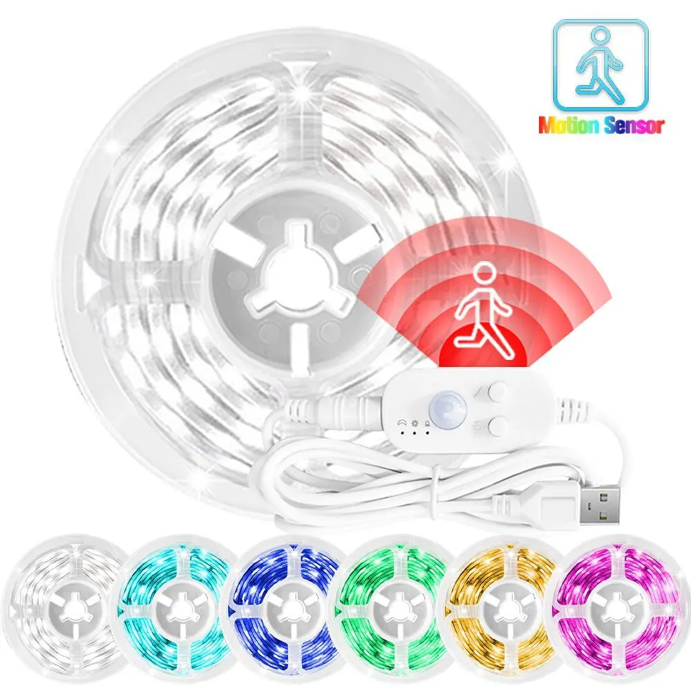 

Светодиодная лента s/M 2835 с датчиком движения, USB, 5 В