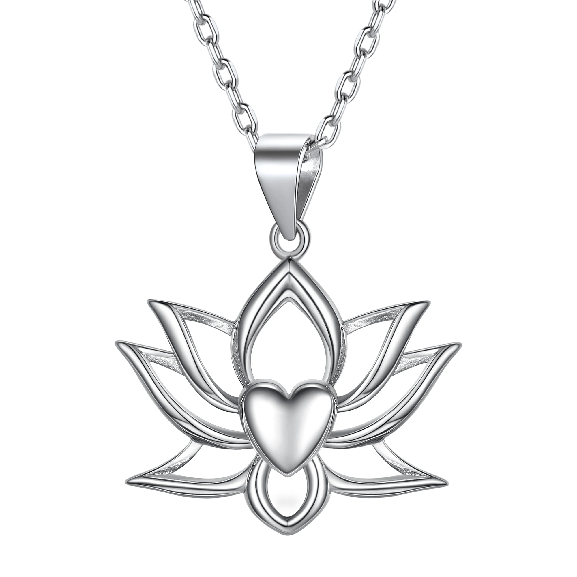 

Женское ожерелье из серебра 925 пробы с подвеской в виде цветка лотоса