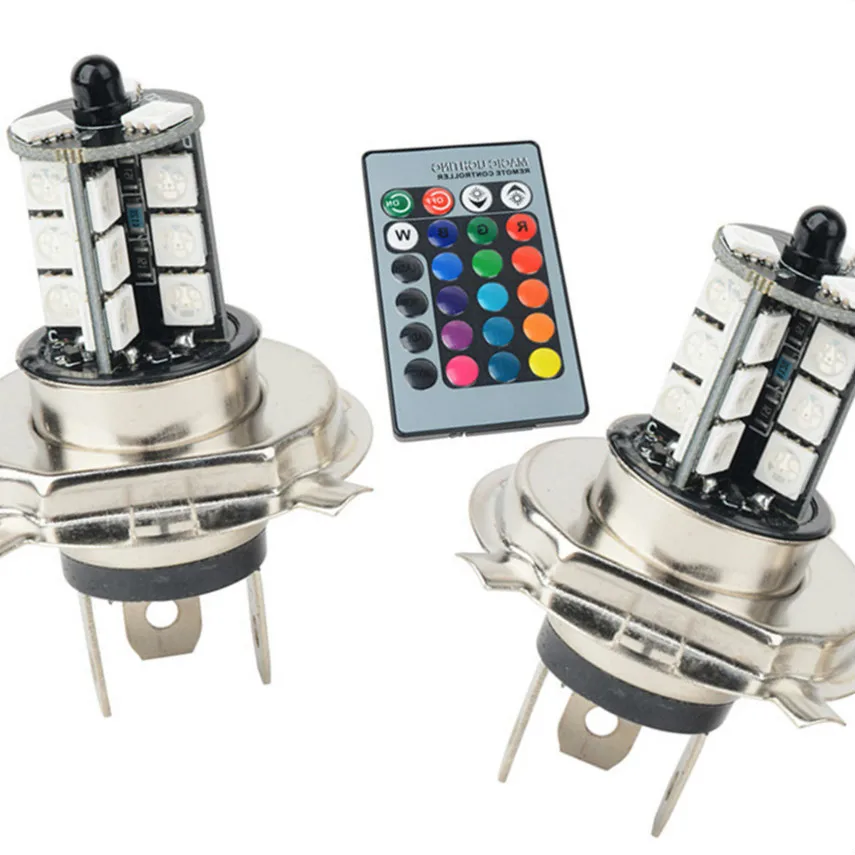 

2 шт., Автомобильные светодиодные лампы с пультом ДУ
