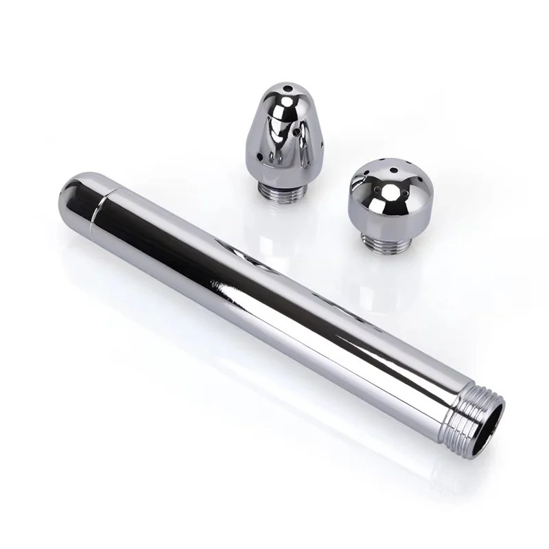 Металлическая насадка для анального очистителя взрослых с 3-стильной головкой