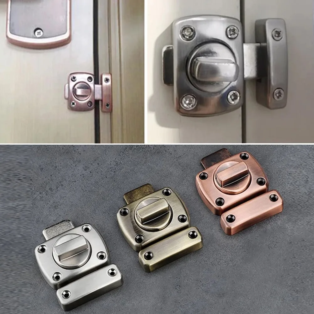 

Home Anti-theft Door Lock Buckles Cast Zinc Alloy Hook Door Latch Toilet Doors Right Angle Sliding Gate Lock Bolts