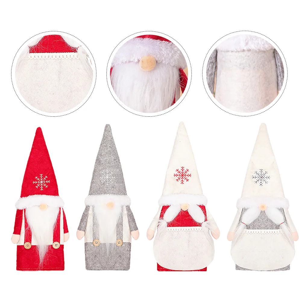 

Bottle Cover Topper Christmas Gnome Sweater Xmas Ugly Bags Bag Champagne Dress Covers Holiday Clothes Santa Wrap