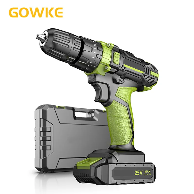 GOWKE Electric Drill Set 12/16/20V MAX Cordless Drill Electric Screwdriver Chargeable Lithium Battery Power Tools  For Home DIY