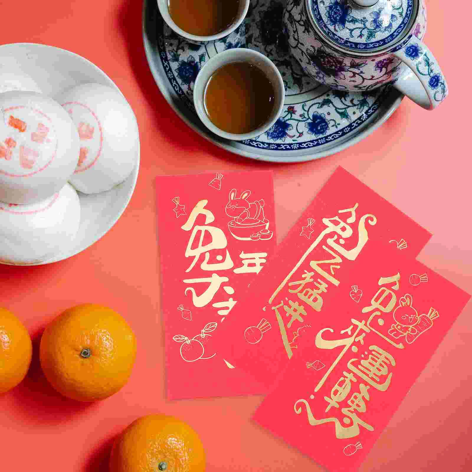 

Red Money Packet Envelope Chinese Envelopes Spring Festival Year Lucky New Hongbao Bao Hong Fu Pouch Gift Cash Packets Supplies