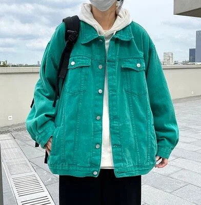

2023 Spring Denim Men Coat Korean Style Jean Jackets For Brand Streetwear 5XL Autumn New Arrivals baseball jacket Cotton