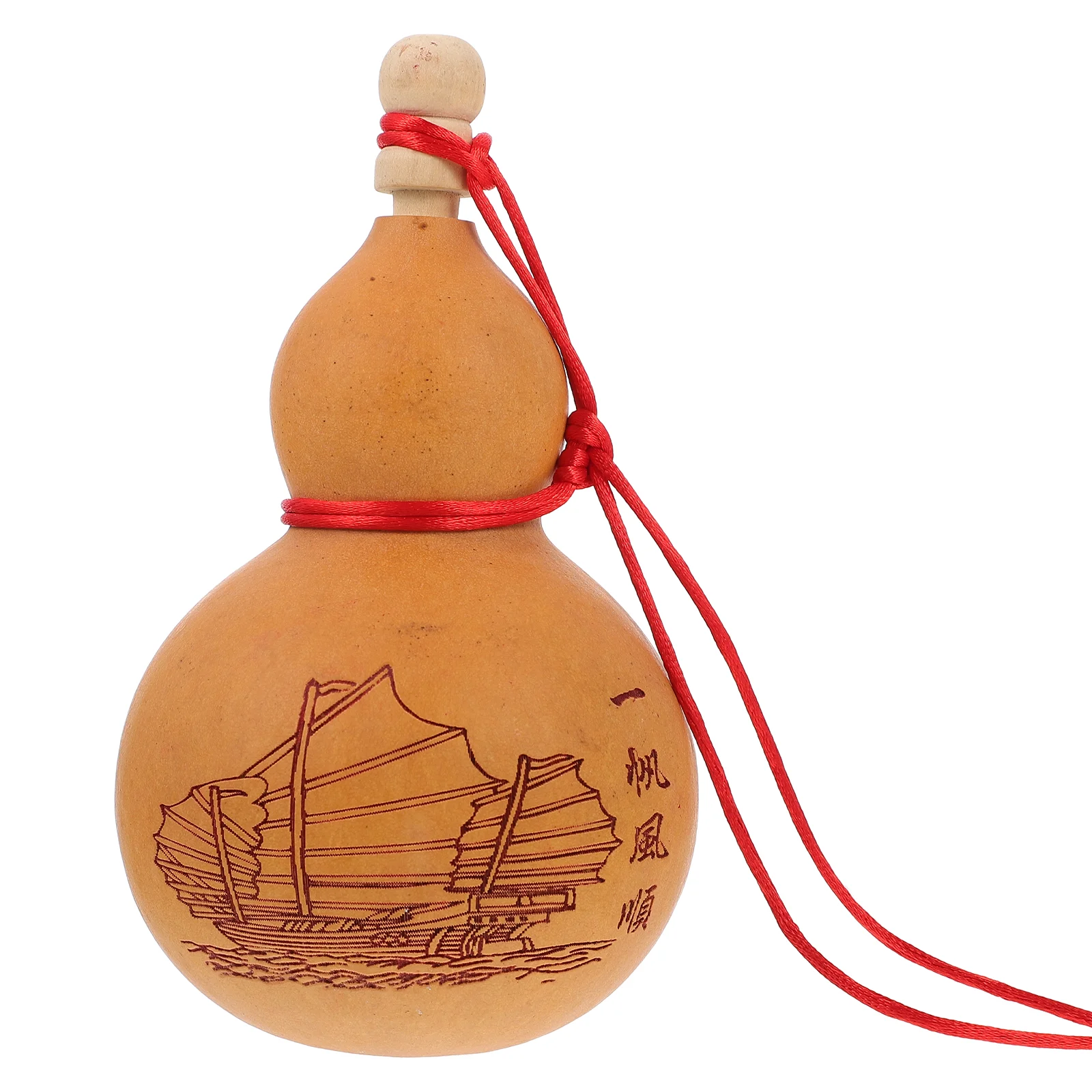

Gourd Bottle Waternatural Chinese Wu Loupot Jug Container Good Lu Drinking Luck Hu Statue Flask Sake Wealth Calabash Japanese