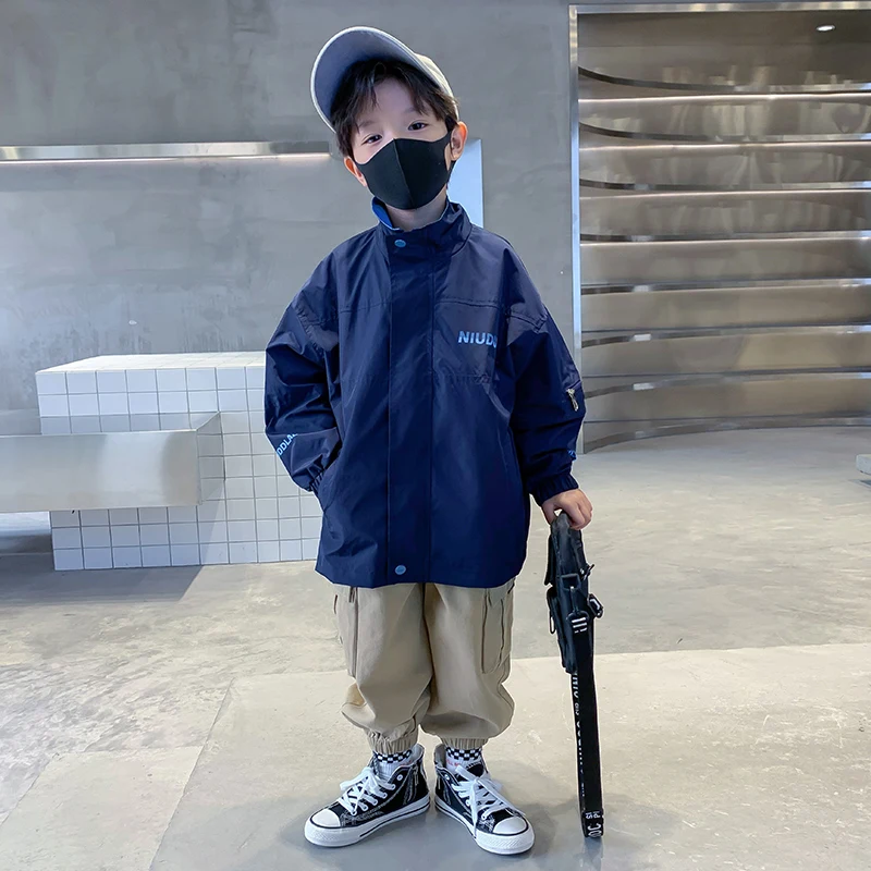 

Boys' autumn clothes handsome foreign style fashionable coat spring and autumn new children's tops trend children's clothes