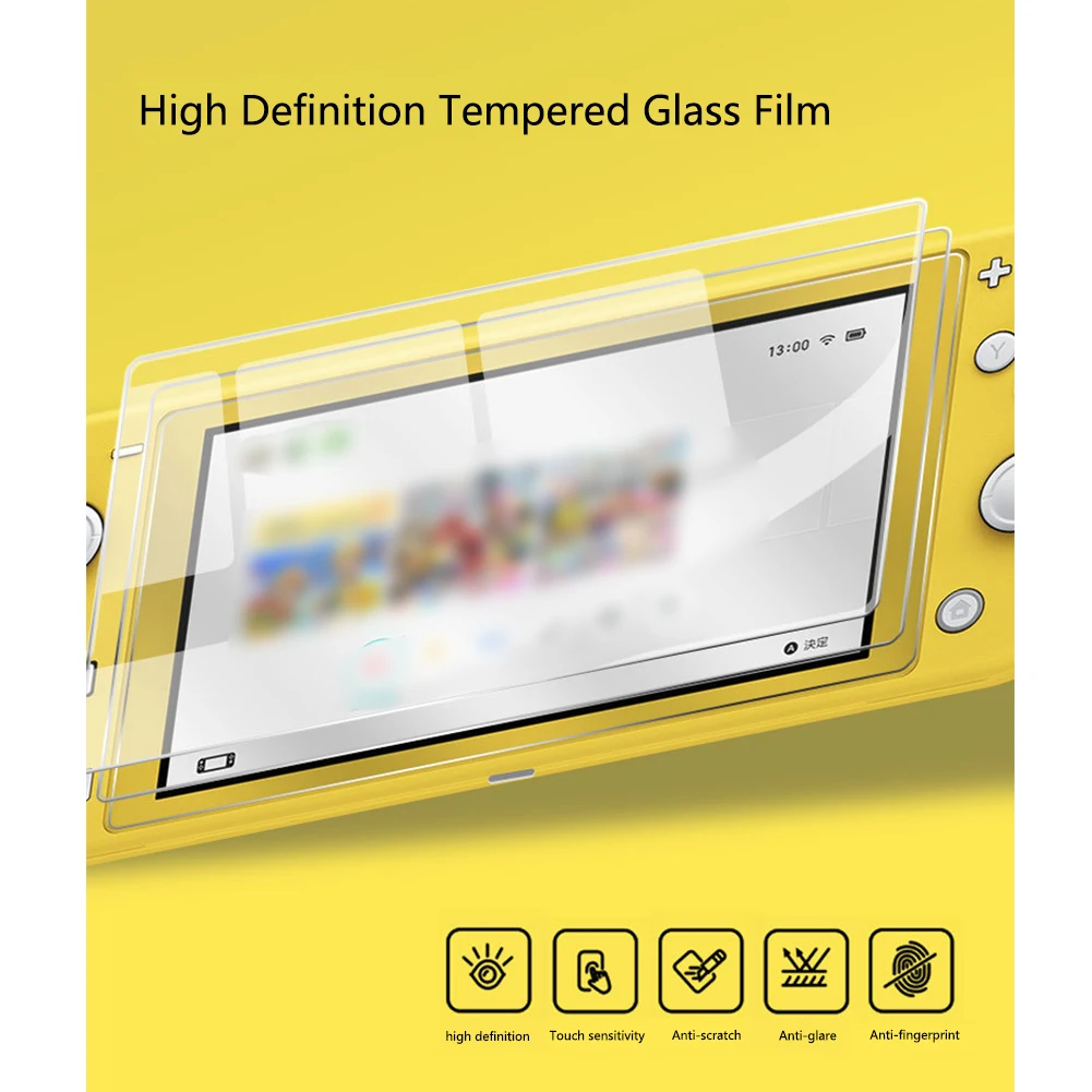

Fingerprint Proof Replacement Clear Screen Protector Cover Bubble Free Tempered Glass Anti Scratch Professional For Switch Lite
