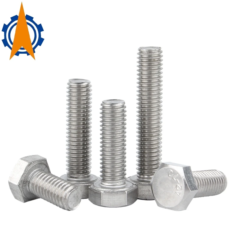 

DIN933 M3 M4 M5 M6 M8 M10 M12 M14 M16 External Hex Head 304 Stainless Steel Screw A2-70 Hexagon Cap Bolt Hexagonal Shape Screw