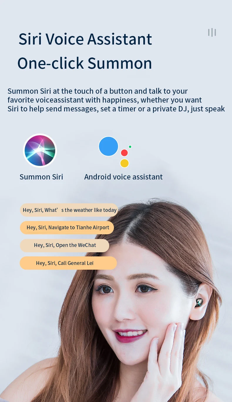 bluetooth earphone wireless headphones active noise cancellation deep bass stereo sport earbuds in ear dual mic with charge box free global shipping
