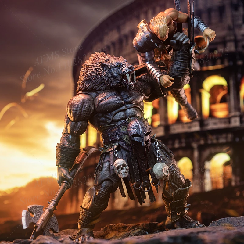 Фото XesRay Fight For Glory Коллекционная фигурка в масштабе 1/12 Dayan Balasu Fury Аниме Gladiator Machairodus Полный набор 9-дюймовая экшн-фигурка №5