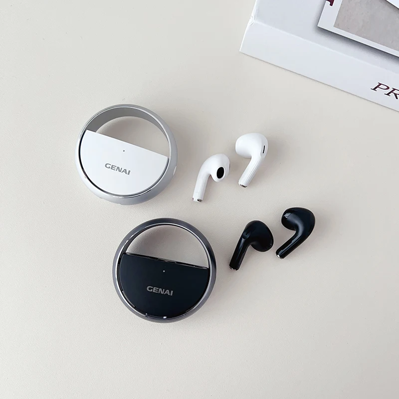 

Original Wireless Bluetooth Headset HD Noise Cancellation TWS Wireless Headphones Rotatable Ring Gaming Earphones Free shipping