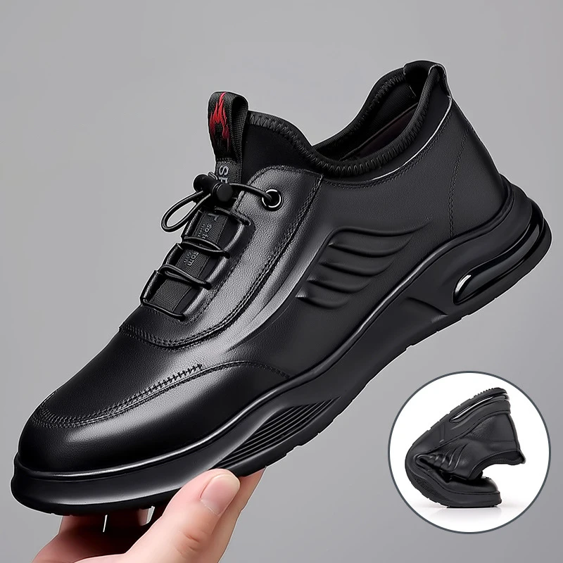 

2023 New Man Vulcanize Shoes Cowhide Crocodile Print Sneakers Men Casual Shoes Gym Business Fashion Male Sneakers Leather Shoes